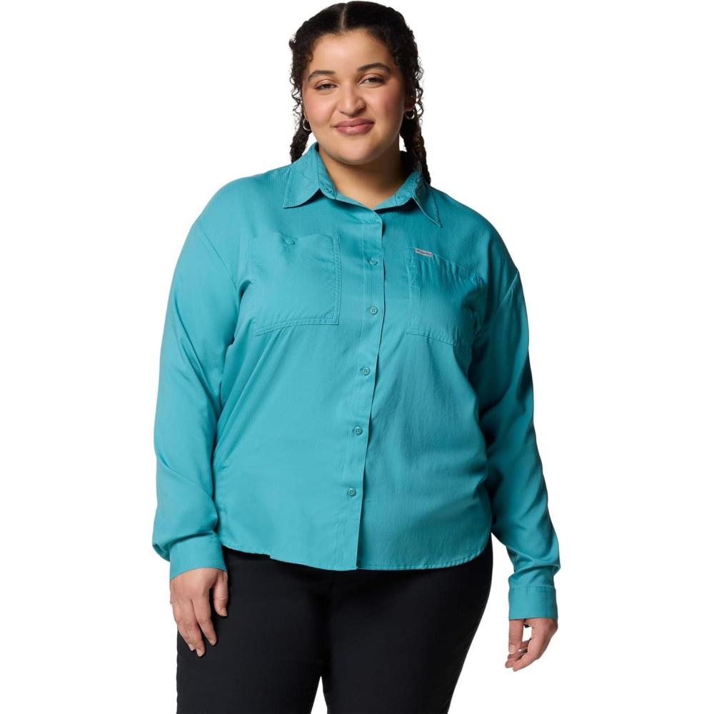imageColumbia Womens Silver Ridge Utility Long Sleeve ShirtTeal