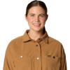Columbia Women’s Blue Point Creek Corduroy Shirt Jacket(Camel Brown)