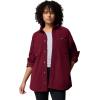 Columbia Women’s Blue Point Creek Corduroy Shirt Jacket(Rich Wine)