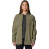 Columbia Women’s Blue Point Creek Corduroy Shirt Jacket(Stone Green)