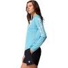 Columbia Womens PFG Tidal Tee II Long Sleeve Sun Protection Shirt, Vintage Blue/White Logo, XX-Large