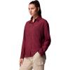 Columbia Womens Silver Ridge Utility Long Sleeve Shirt(Rich Wine)