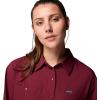 Columbia Womens Silver Ridge Utility Long Sleeve Shirt(Rich Wine)