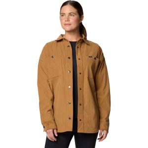 Columbia Women’s Blue Point Creek Corduroy Shirt Jacket(Camel Brown)