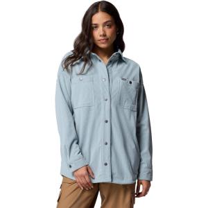 Columbia Women’s Blue Point Creek Corduroy Shirt Jacket(Crushed Blue)