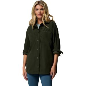 Columbia Women’s Blue Point Creek Corduroy Shirt Jacket(Greenscape)