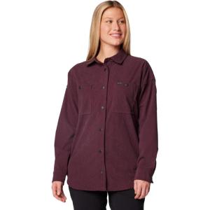 Columbia Women’s Blue Point Creek Corduroy Shirt Jacket(Moonvista)