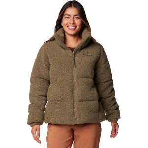 Columbia Women’s Puffect Sherpa Jacket(Stone Green)