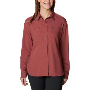 Columbia Womens Silver Ridge Utility Long Sleeve Shirt(Beetroot)