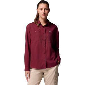 Columbia Womens Silver Ridge Utility Long Sleeve Shirt(Rich Wine)