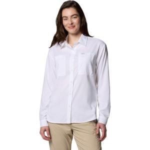 Columbia Womens Silver Ridge Utility Long Sleeve Shirt(White 2024)