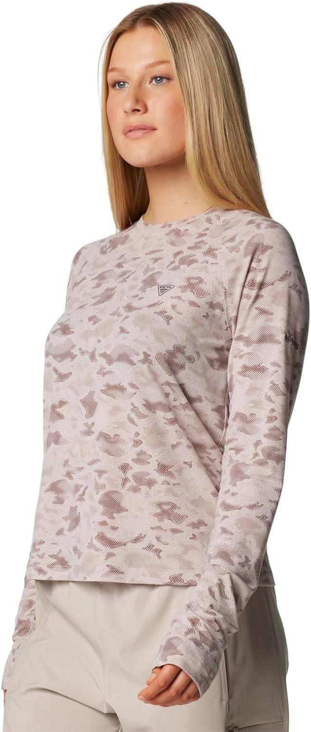 imageColumbia Womens PFG Uncharted Knit Long SleeveCrushed Clay Uncharted Waters