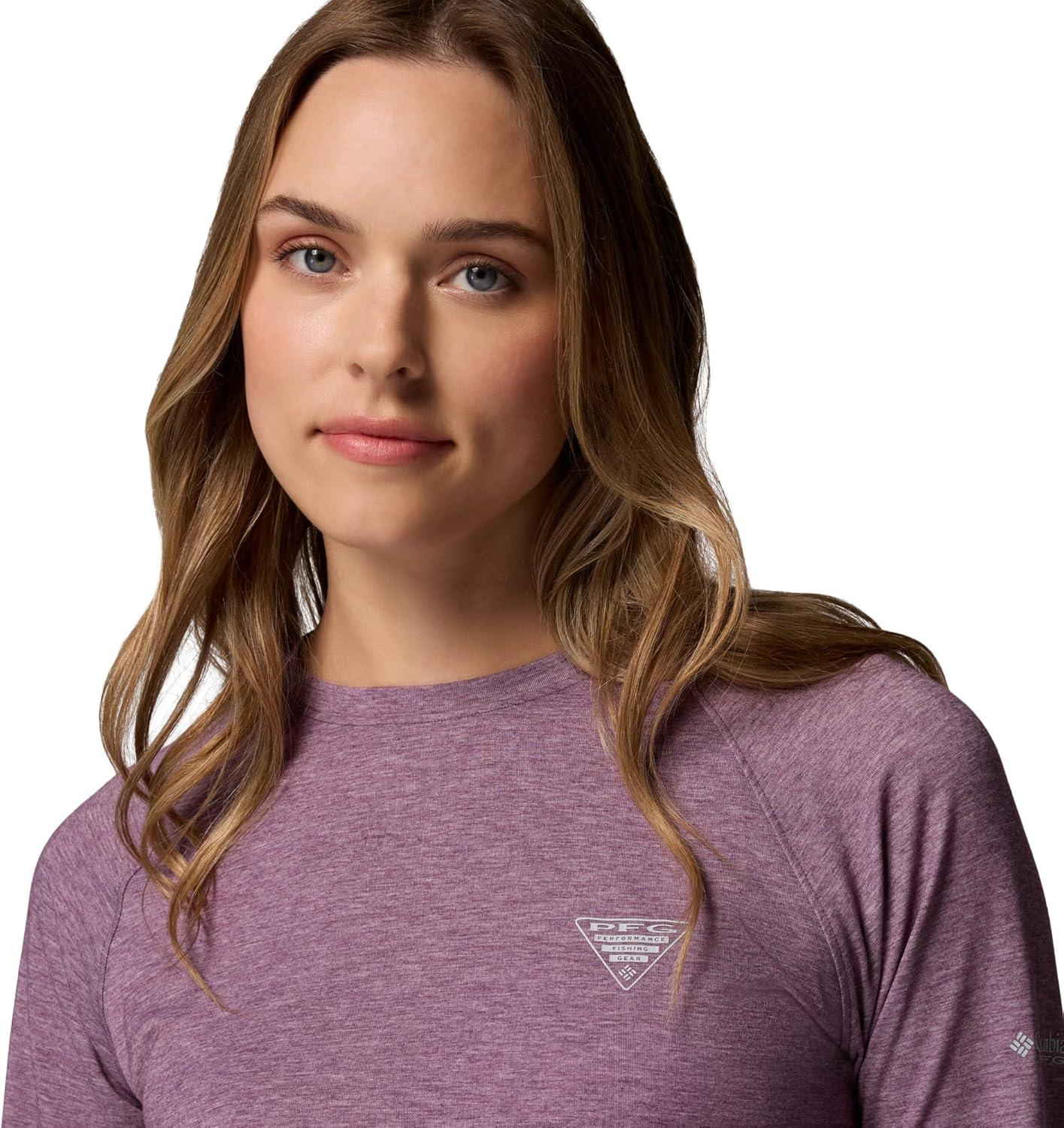 imageColumbia Womens PFG Uncharted Knit Long SleeveDusty Purple Heather