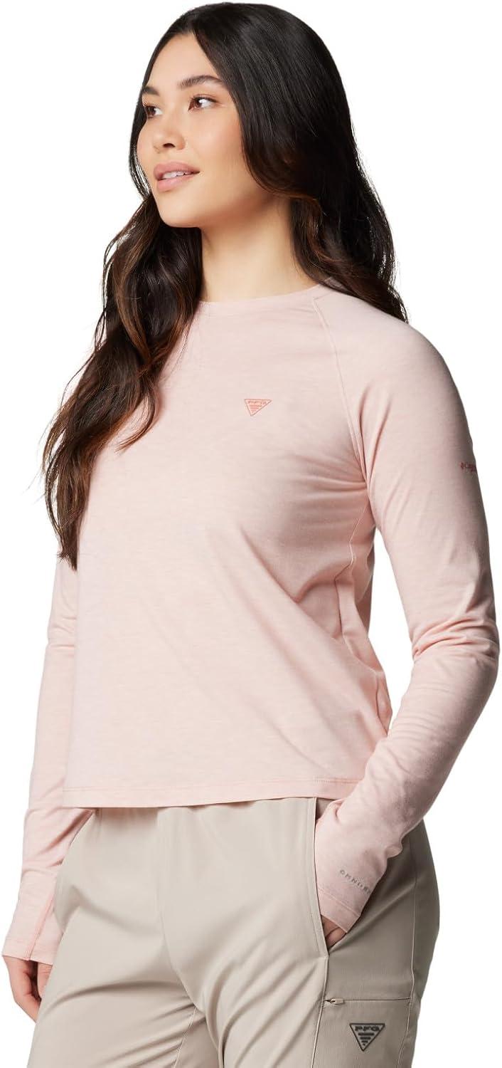 imageColumbia Womens PFG Uncharted Knit Long SleeveFaux Pink Heather
