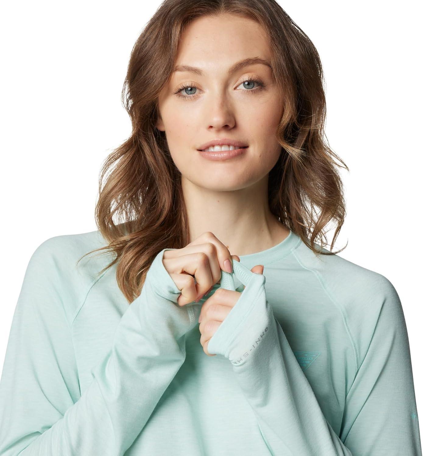 imageColumbia Womens PFG Uncharted Knit Long SleeveIcy Morn Heather