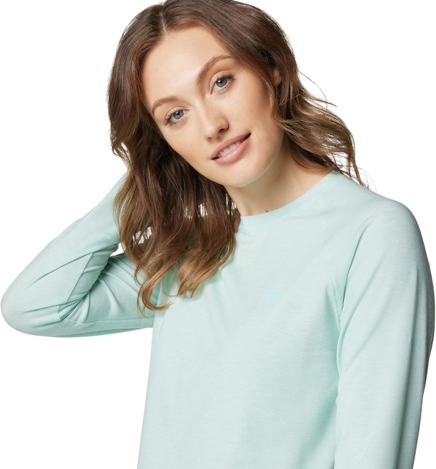 imageColumbia Womens PFG Uncharted Knit Long SleeveIcy Morn Heather