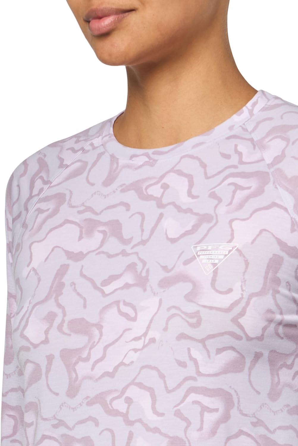 imageColumbia Womens PFG Uncharted Knit Long SleeveLavender Pearl Swamplands
