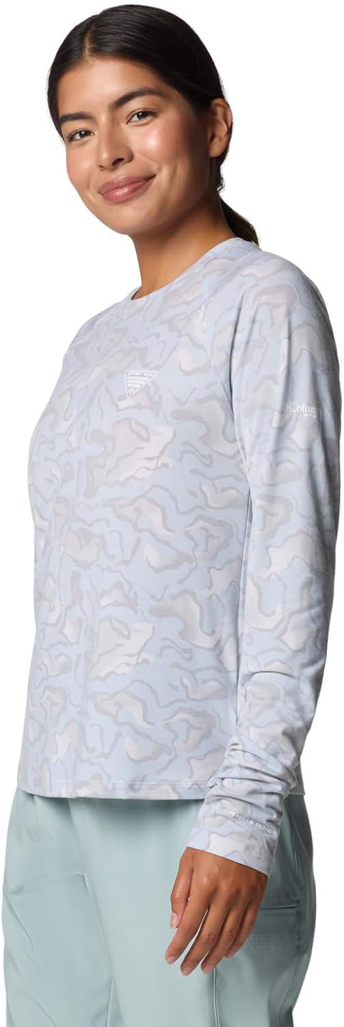 imageColumbia Womens PFG Uncharted Knit Long SleeveNimbus Grey Swamplands