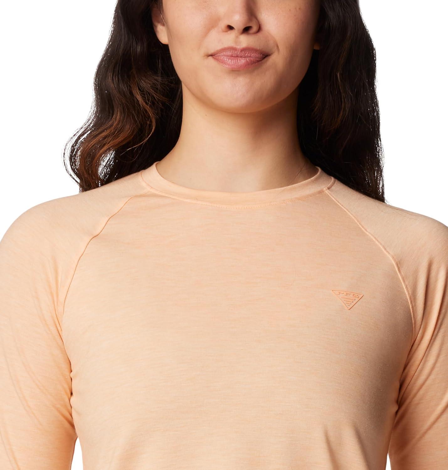 imageColumbia Womens PFG Uncharted Knit Long SleevePeach Fizz Heather