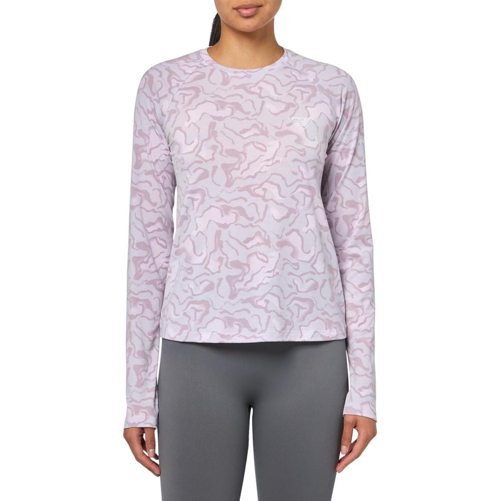 imageColumbia Womens PFG Uncharted Knit Long SleeveLavender Pearl Swamplands