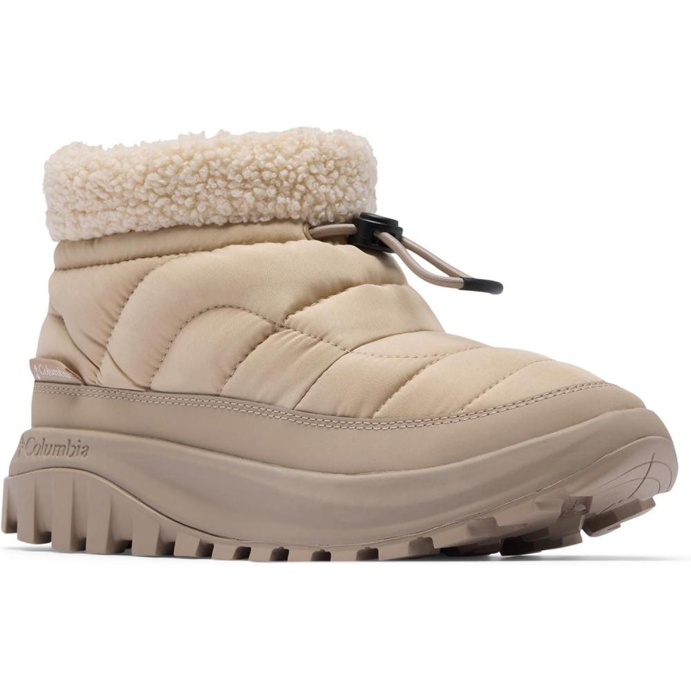 imageColumbia Womens Snowtrot Shorty Snow BootsAncient FossilOxford Tan