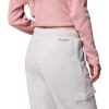 Columbia Womens Aldermore Fleece Cargo Pant, Columbia Grey Heather, X-Small x L