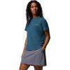 Columbia Womens Sun Trek Short Sleeve Ii(Everblue)