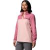 Columbia womens Benton Springs 1/2 Snap Pullover(Pink Sand/Rosette)