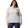 Columbia womens Benton Springs 1/2 Snap Pullover(Sea Salt/Dark Stone)