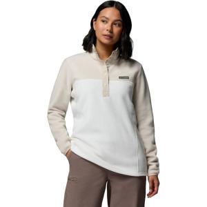 Columbia womens Benton Springs 1/2 Snap Pullover(Sea Salt/Dark Stone)