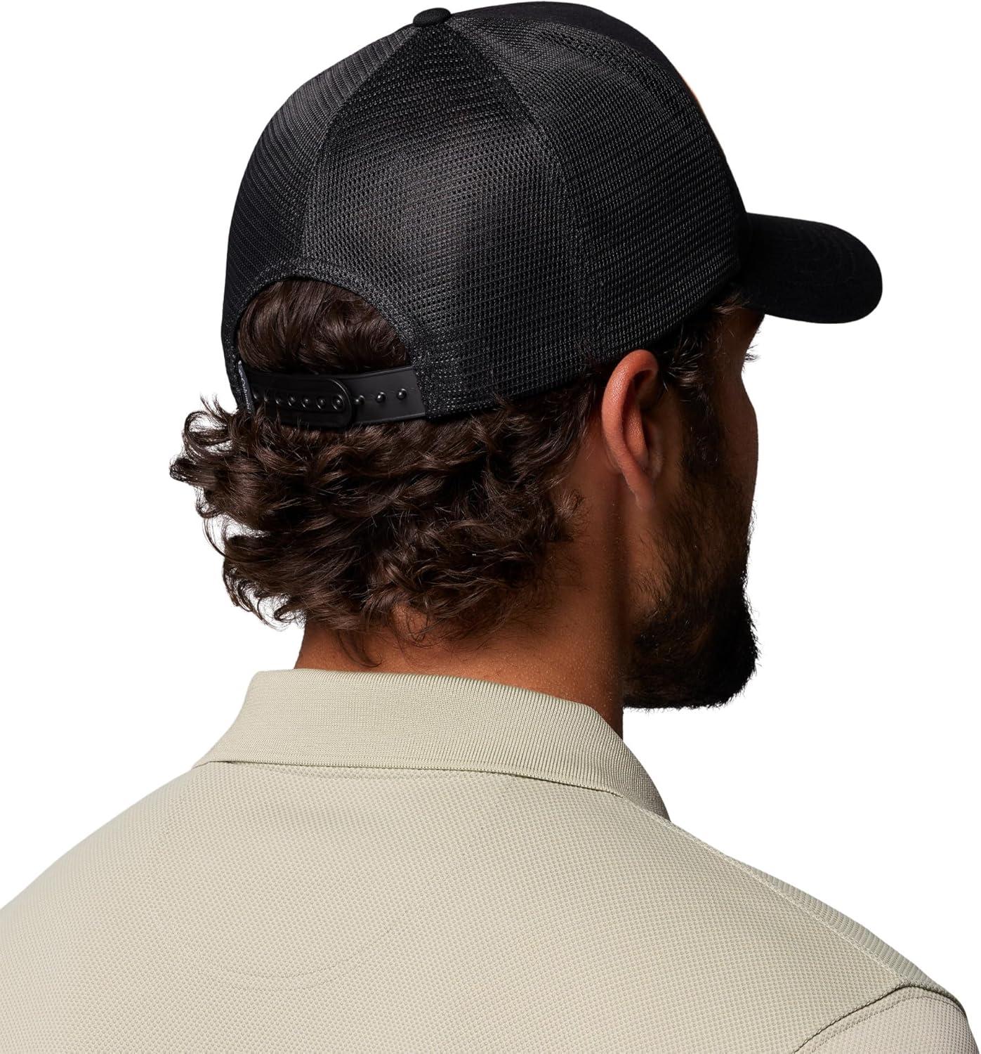 imageColumbia Unisex Adult Road Ready Snap BackBlackLeather Logs Graphic