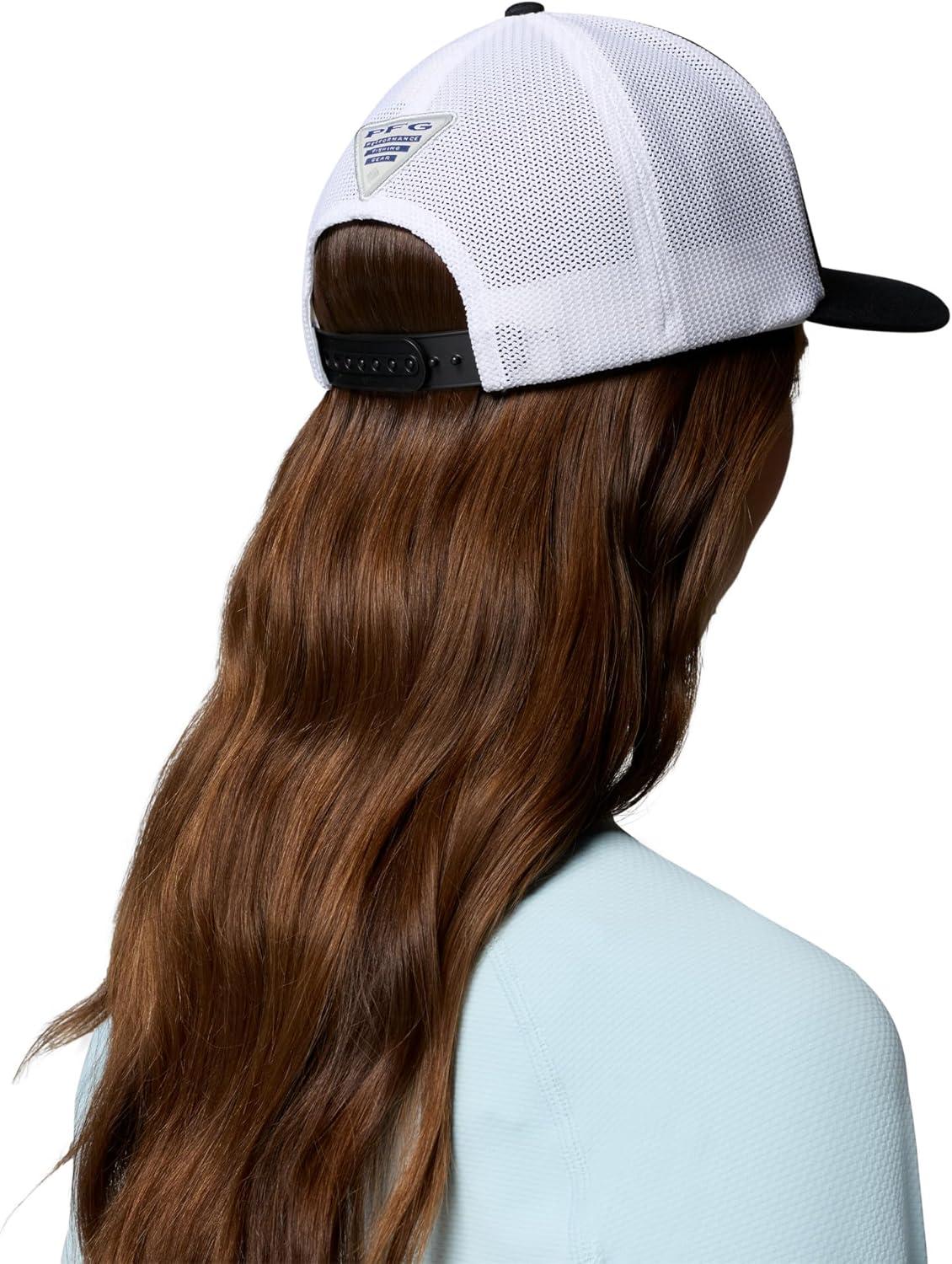 imageColumbia Unisex PFG Mesh 3D Stretch Snap BackBlackMulti Colored Weld