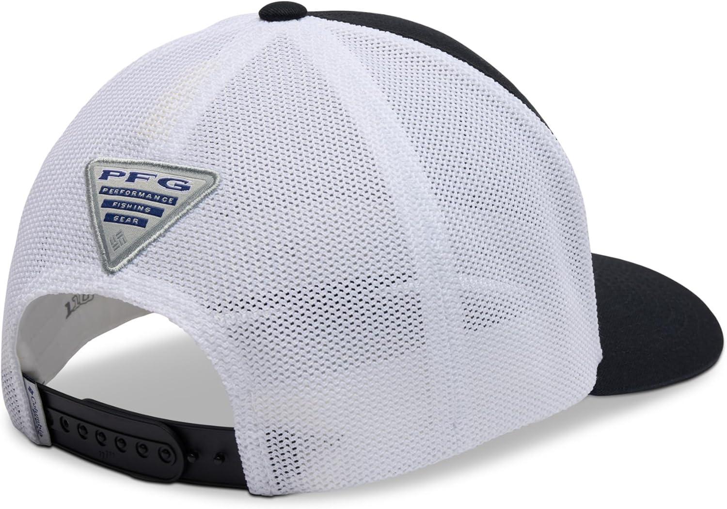 imageColumbia Unisex PFG Mesh 3D Stretch Snap BackBlackMulti Colored Weld
