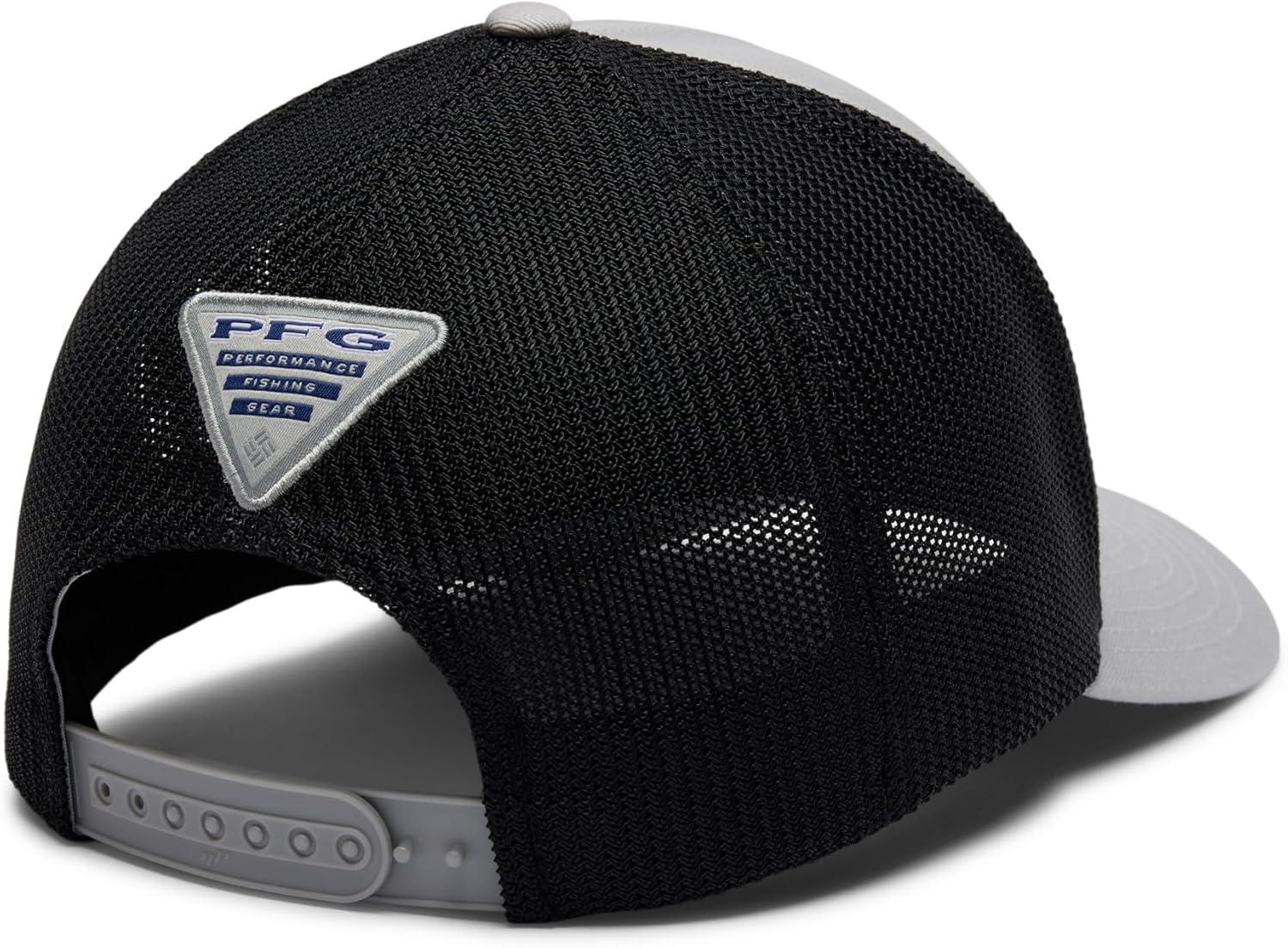 imageColumbia Unisex PFG Mesh 3D Stretch Snap BackCool GreyAmericana Badge