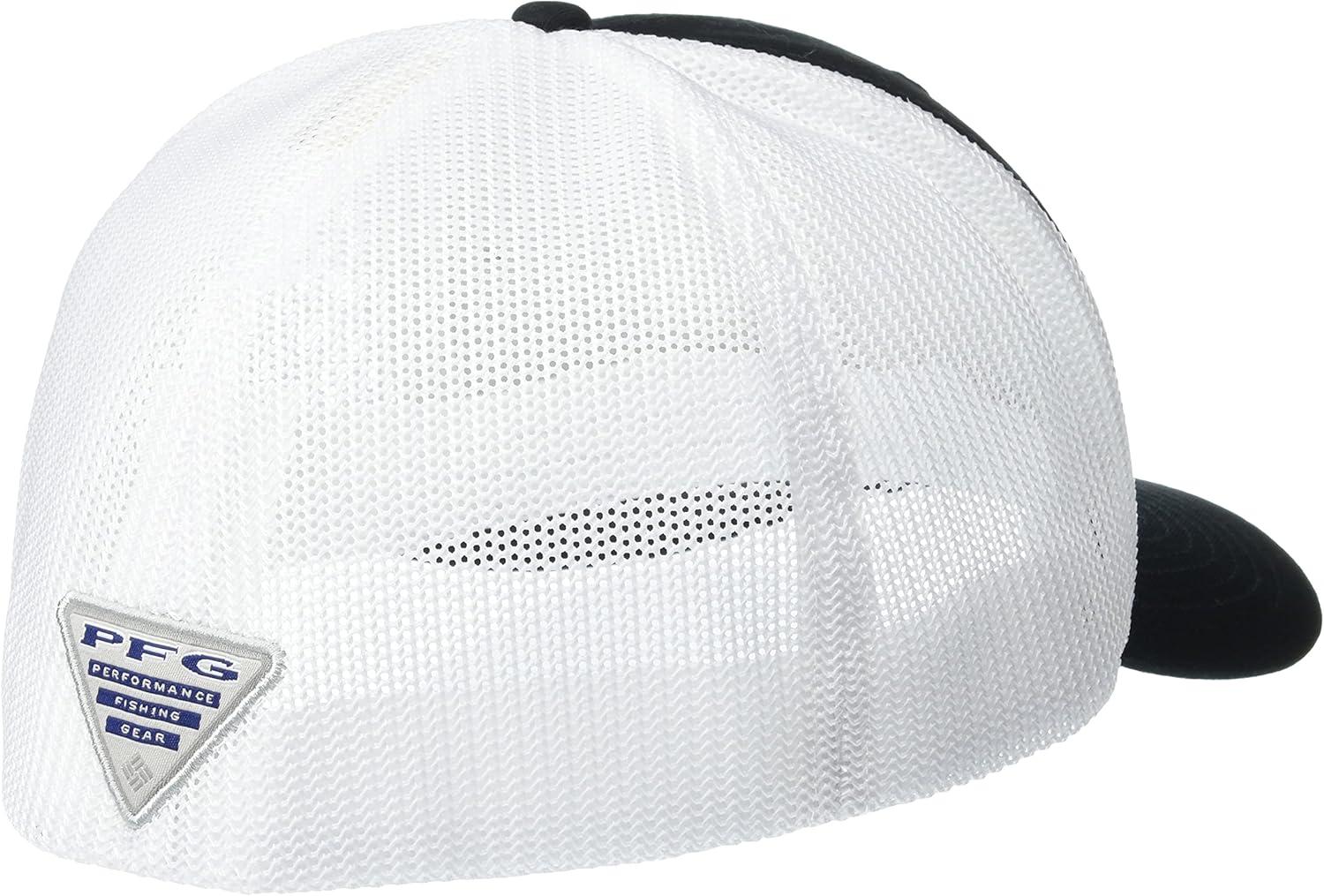 imageColumbia Unisex PFG Mesh Ball Cap XXL Sun Protection One SizeBlack Pfg Hooks Patch