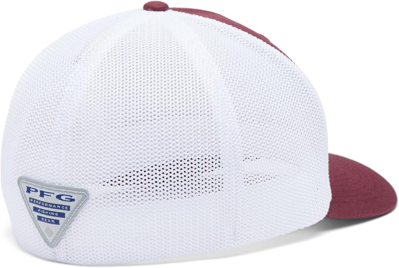 imageColumbia Unisex PFG Mesh Ball Cap XXL Sun Protection One SizeTam Deep MaroonTexas Flag