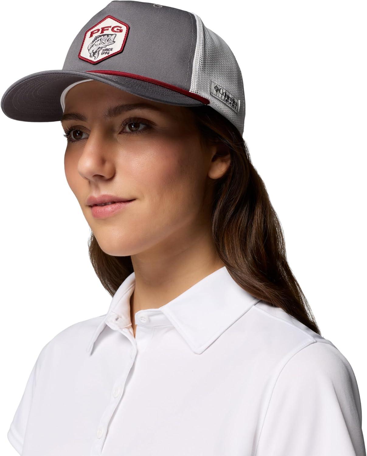 imageColumbia Unisex PFG River Rover Snap BackCity Grey1996 Bass Graphic