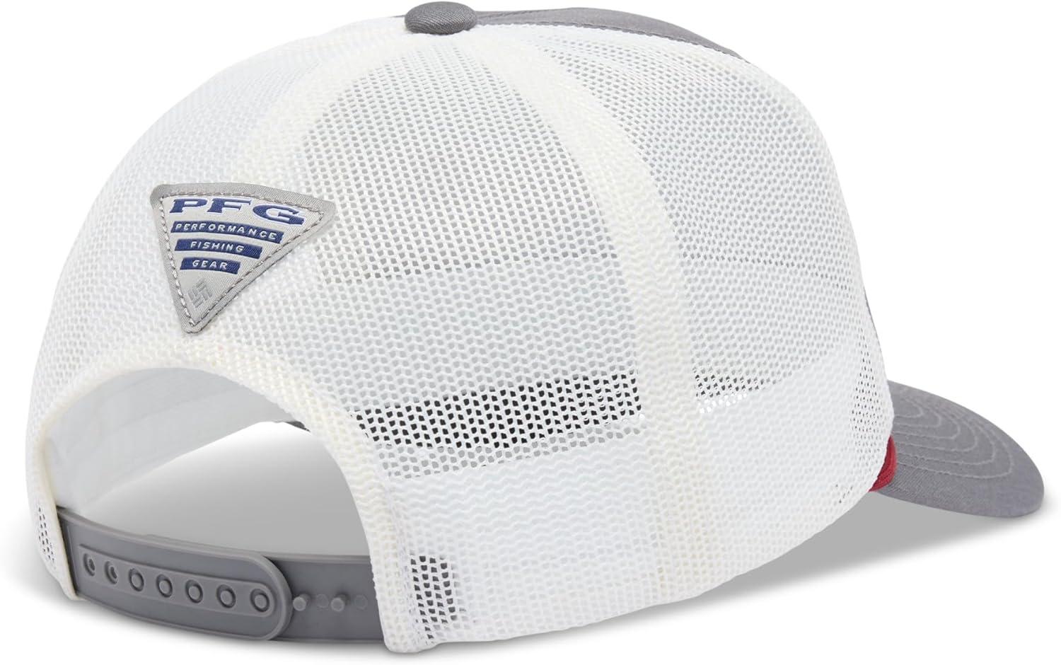 imageColumbia Unisex PFG River Rover Snap BackCity Grey1996 Bass Graphic