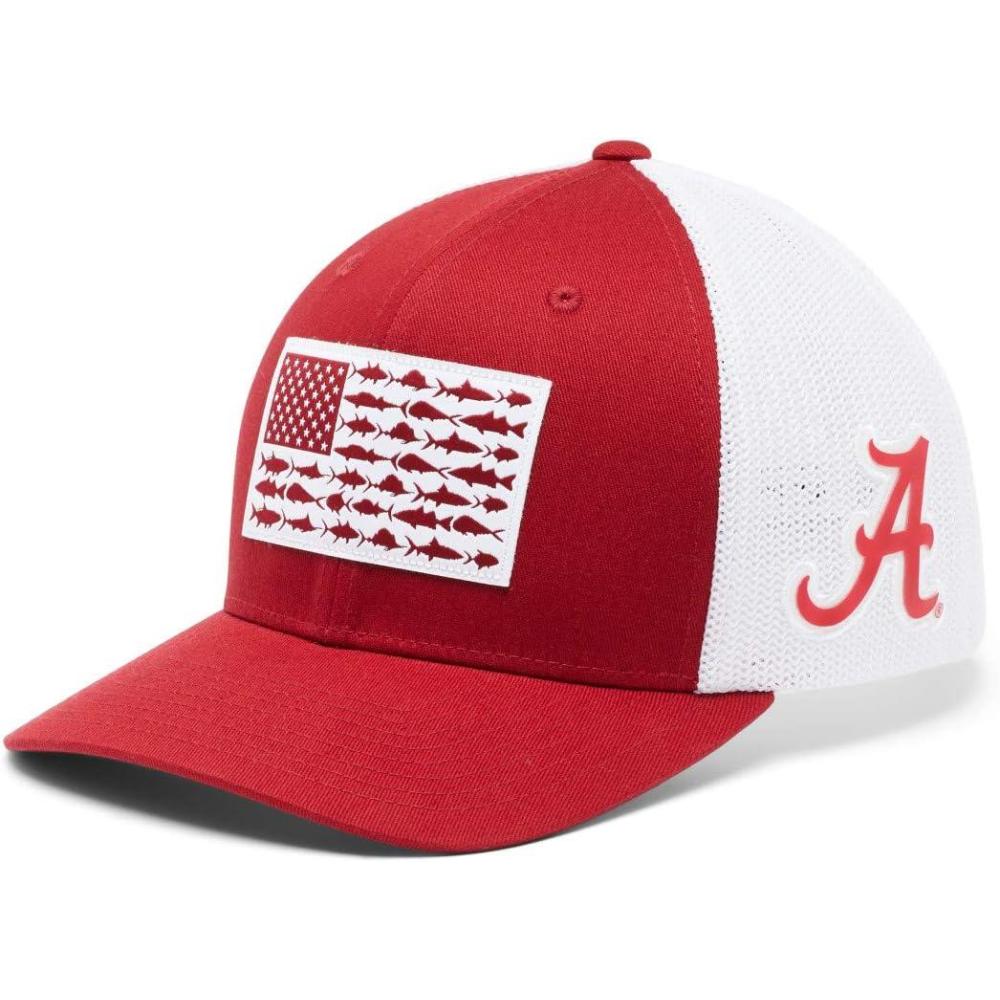 imageColumbia Unisex PFG Mesh Ball Cap XXL Sun Protection One SizeAla Red Velvet