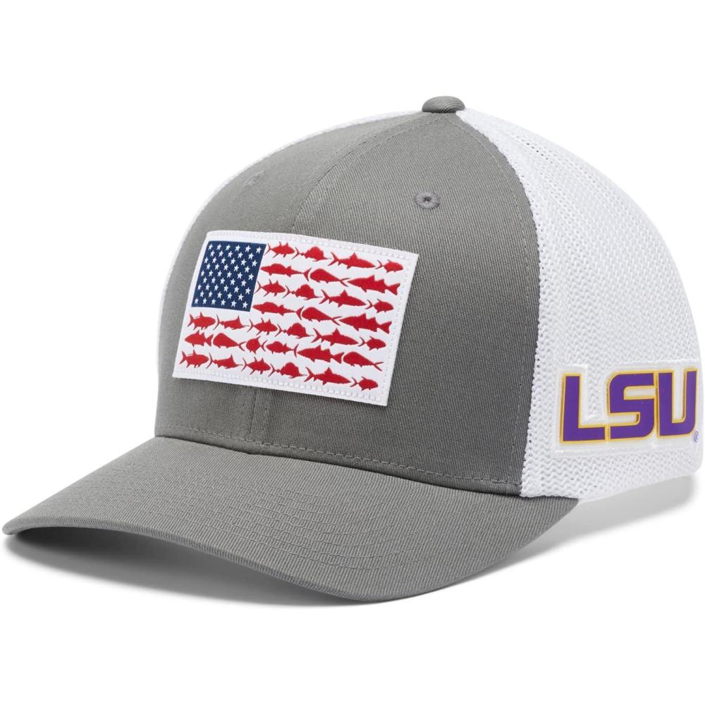 imageColumbia Unisex PFG Mesh Ball Cap XXL Sun Protection One SizeLsu Titanium