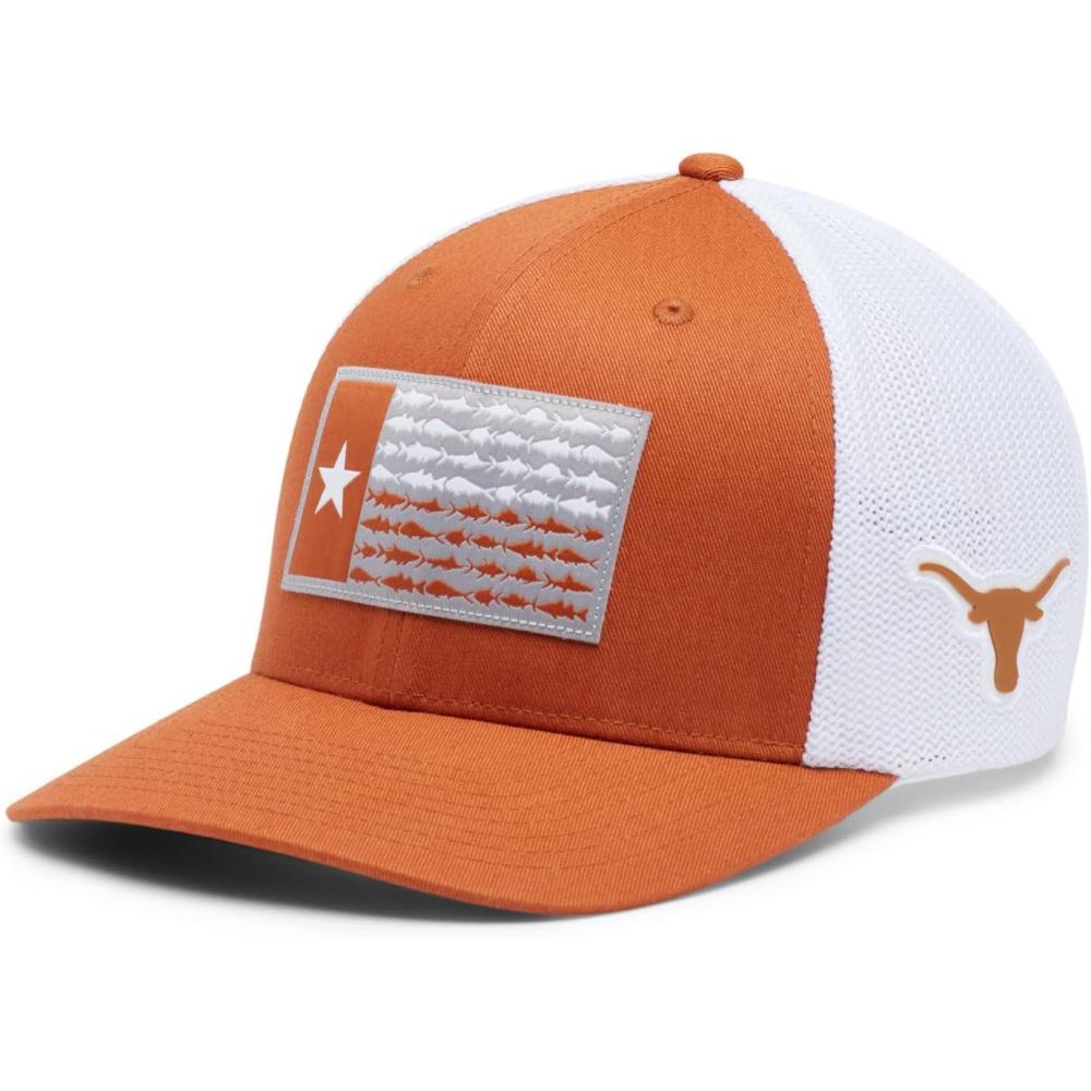 imageColumbia Unisex PFG Mesh Ball Cap XXL Sun Protection One SizeTex CedarTexas Flag