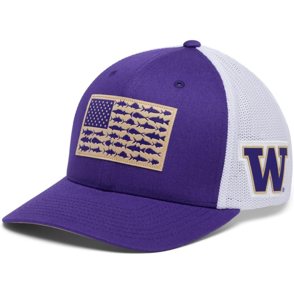 imageColumbia Unisex PFG Mesh Ball Cap XXL Sun Protection One SizeUw Uw Purple