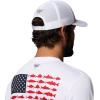 Columbia Unisex PFG Mesh 3D Stretch Snap Back(White/Multi Colored Weld)