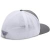 Columbia Unisex PFG Mesh Ball Cap XXL, Sun Protection, One Size(Titanium/White)