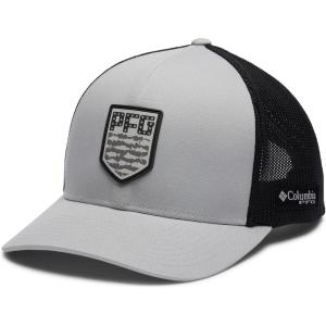 Columbia Unisex PFG Mesh 3D Stretch Snap Back(Cool Grey/Americana Badge)
