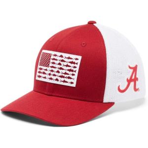 Columbia Unisex PFG Mesh Ball Cap XXL, Sun Protection, One Size(Ala – Red Velvet)