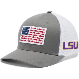 Columbia Unisex PFG Mesh Ball Cap XXL, Sun Protection, One Size(Lsu – Titanium)