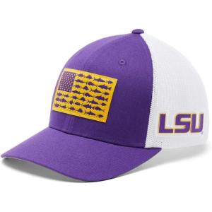 Columbia Unisex PFG Mesh Ball Cap XXL, Sun Protection, One Size(Lsu – Vivid Purple)