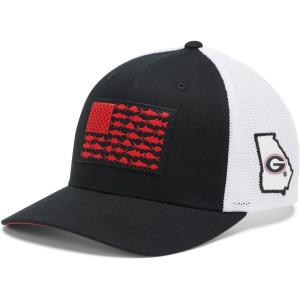 Columbia Unisex PFG Mesh Ball Cap XXL, Sun Protection, One Size(Uga – Black)