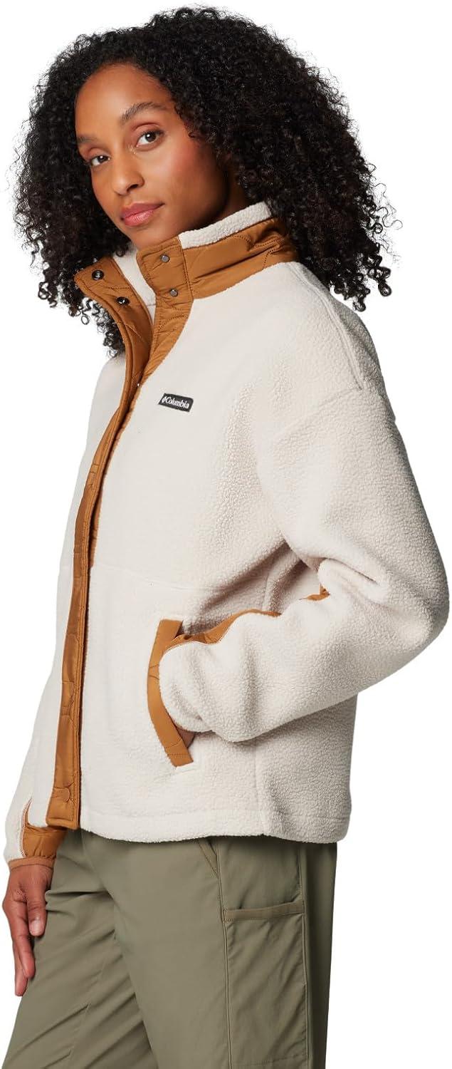 imageColumbia Womens Cloud Point Snap FleeceCamel BrownDark Stone
